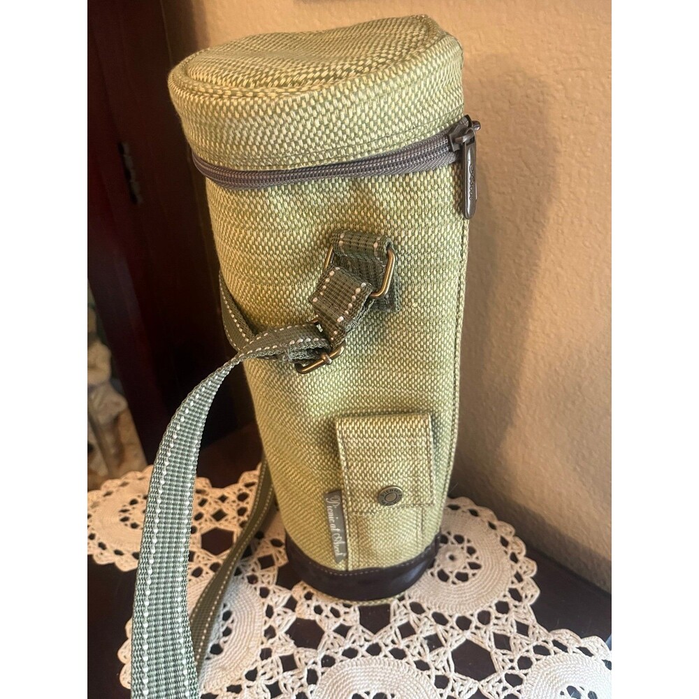 Vtg Picnic at Ascot Wine Bottle Cooler Bag